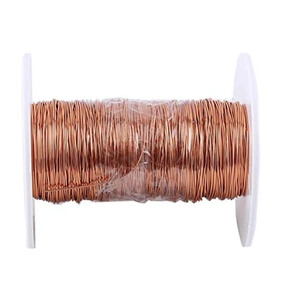 Afbeelding van koperdraad, geëmailleerd, 0,5 mm x 50 m geëmailleerd draadspoel voor transformatoren