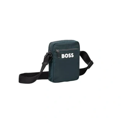 Afbeelding van BOSS Catch ZIP Unisex Schoudertas, Heren, Maat: One Size, Open green