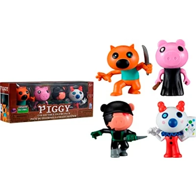 Afbeelding van Lansay Piggy Pack met 4 figuren, 8 cm, videospelfiguren, 70160
