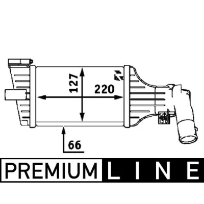 Afbeelding van Mahle Original Interkoeler CI 55 000P