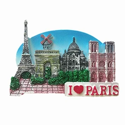 Afbeelding van Parijs Frankrijk 3D koelkast Magneet, souvenir Sticker, Huis &amp; Keuken decoratie magnetische sticker magneet reizen gift