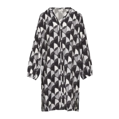 Afbeelding van s.Oliver MIT Alloverprint UND Seitlichen Eingrifftaschen Jurk, Dames, Maat: 32, Dunkelgrau