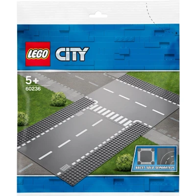 Afbeelding van LEGO City Rechte en T splitsing 60236