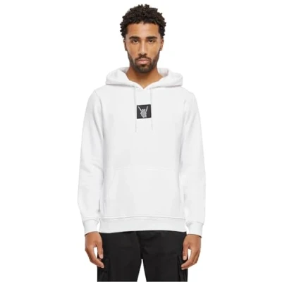 Afbeelding van Mister Tee Skelett Patch Hoodie, Heren, Maat: Medium, White