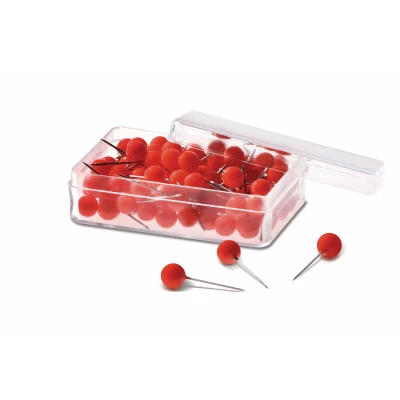 Afbeelding van Pins magnetoplan, 6x19mm, rood, 100 stuks
