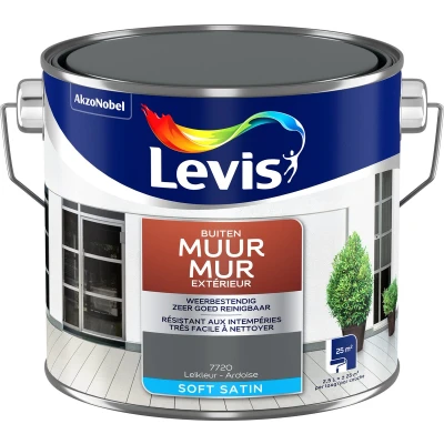 Afbeelding van Levis Muur Buiten Soft Satin Leikleur 2.5L