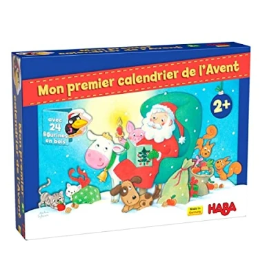 Afbeelding van HABA Premier Adventskalender, figuren van hout, Kerstmis op de boerderij, 2 jaar en ouder, 306359 Franse versie
