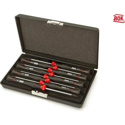 Afbeelding van AOK 8 Delige Professionele Precisie Schroevendraaierset Philips Plat