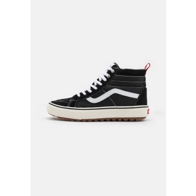 Afbeelding van Vans SK8HI MTE Unisex Sneakers hoog, Maat: 38, Black/true white Leer en textiel