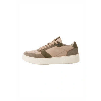 Afbeelding van Marco Tozzi BY Guido Maria Kretschmer Sneaker Sneakers laag, Heren, Maat: 43, Taupe comb Leer