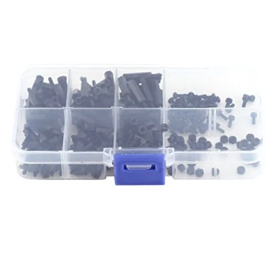 Afbeelding van 250 stks M2 M3 Mannelijke Vrouwelijke Hex Kolom Nylon Spacer Afstandhouders Moeren Assortiment Kit Printplaat Mount Met Plastic Doos (M2 C)