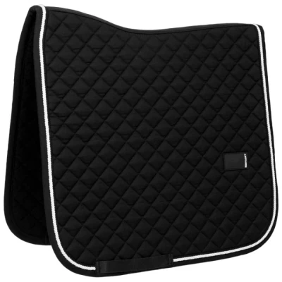 Afbeelding van Zadeldoek diamond rope dressuur zwart