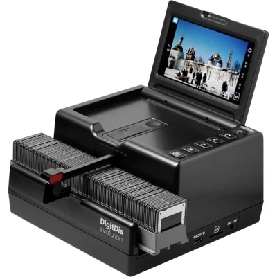 Afbeelding van Reflecta DigitDia evolution Diascanner, Diaviewer 4608 x 3072 Stof en krasverwijdering: Hardware Geïntegreerd display, Geheugenkaartlezer