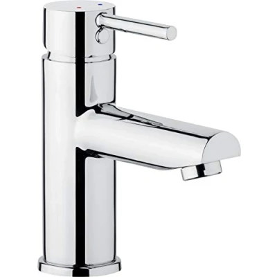 Afbeelding van Cornat CAL1 wastafelarmatuur met één hendel, verchroomd messing behuizing, moeiteloze schachtbevestiging, drukafvoerventiel, hogedrukarmatuur, waterkraan voor de badkamer, wastafelarmatuur,