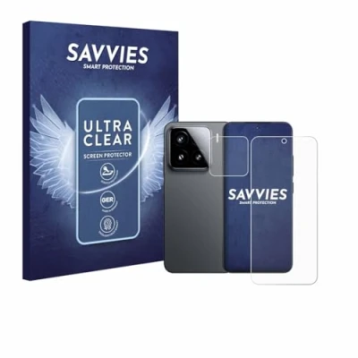 Afbeelding van Savvies Screenprotector voor Xiaomi 15 (Voor+Camera) Folie Beschermfolie transparant (18 Stuks)