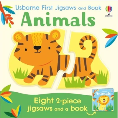 Afbeelding van Usborne First Jigsaws And Book Book: Animals