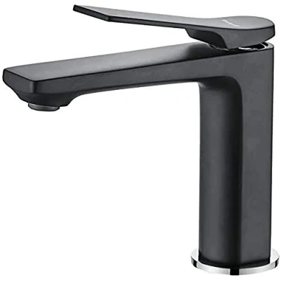 Afbeelding van Ibergrif M11004B Wastafelkraan, Badkamerkraan, Wastafelmengkraan, Zwart