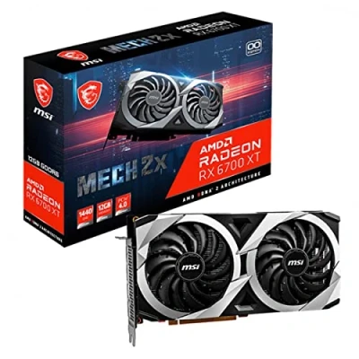 Afbeelding van MSI Gaming Radeon RX 6700 XT 192 bit 12 GB GDDR6 DP/HDMI Dual Torx 3.0 ventilatoren FreeSync DirectX VR Ready OC grafische kaart (MECH 2X 12G OC)