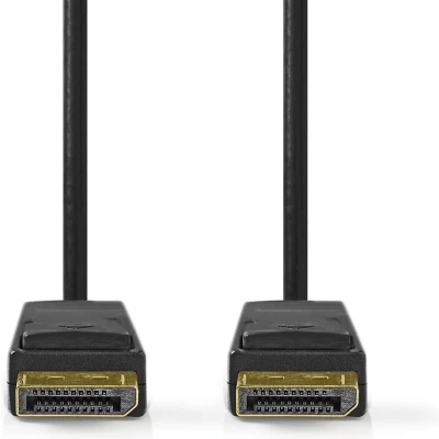 Afbeelding van DisplayPort Kabel Male 8K@60Hz Verguld 3.00 m Rond PVC