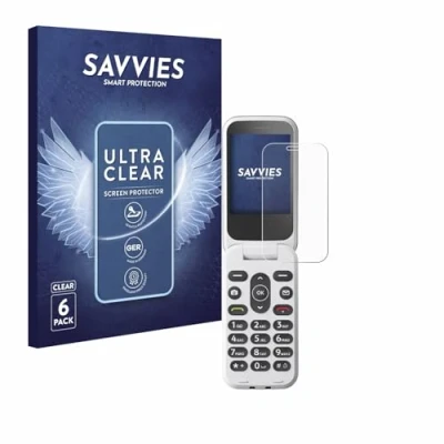 Afbeelding van Savvies Screenprotector voor Doro 2820 Folie Beschermfolie transparant (6 Stuks)
