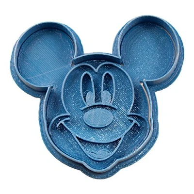 Afbeelding van Cuticuter Mickey Mouse gezichtuitsteker, blauw, 8 x 7 1,5 cm