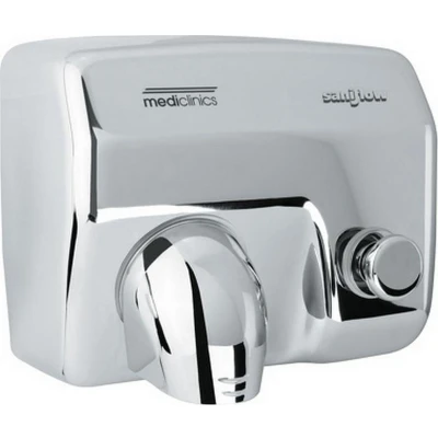 Afbeelding van Mediclinics Saniflow handdroger drukknop E88C RVS hoogglans