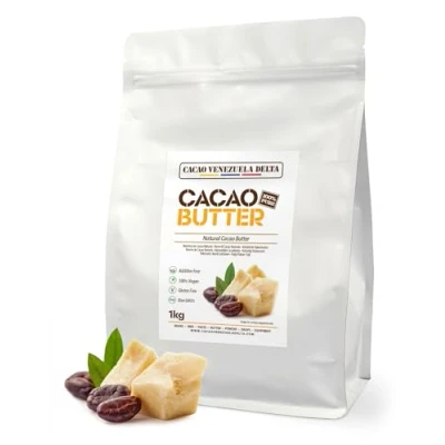 Afbeelding van Manteca De Cacao 100% Tipo Natural Bolsa 1kg Calidad Extra Venezuela Delta
