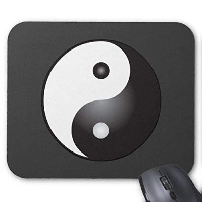 Afbeelding van Yin Yang symbool: muismat
