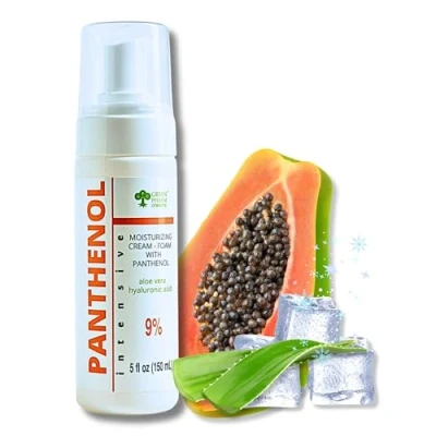 Afbeelding van GPC GREEN PHARM COSMETIC 9% Panthenol Vochtige Crème, Vitamine B5 Gezicht Moisturizer met Aloë Vera na blootstelling aan de zon 150 ml