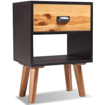 Afbeelding van Nachtkastje 40x30x57 cm massief acaciahout