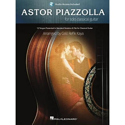 Afbeelding van Astor Piazzolla for Solo Classical Guitar: 12 Tangos Presented in Standard Notation Guitar With Access to Audio Recordings Includes Downloadable
