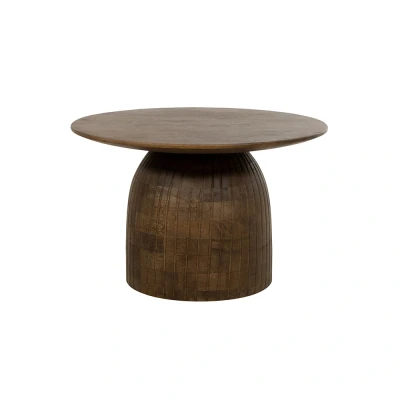 Afbeelding van Karl salontafel Ø60, H40, Brown Walnut Couture Collection