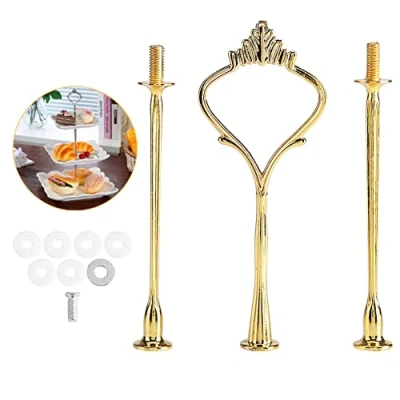 Afbeelding van Taartstandaard handvat, multi tiers cake cupcake lade standaard handvat fruitplaat hardware centrum fittingen voor verjaardagsfeestje verjaardag of dagelijks gebruik