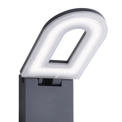 Afbeelding van Searchlight Manhattan Buiten Wandverlichting 10 X 25 Cm 10W LED Incl. IP44 Donkergrijs