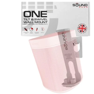 Afbeelding van Muurbeugel voor ONE, ONE SL, Play: 1 wit compatibel met Sonos ONESL &amp; Play1, ontworpen in het Verenigd Koninkrijk