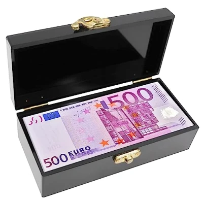 Afbeelding van Zwarte Acryl Afsluitbare Cash Box, Spaarpot voor contant geld, Geld Houder, Organizer, Enkele Rij Valuta Tray, Opbergdoos, Organizer