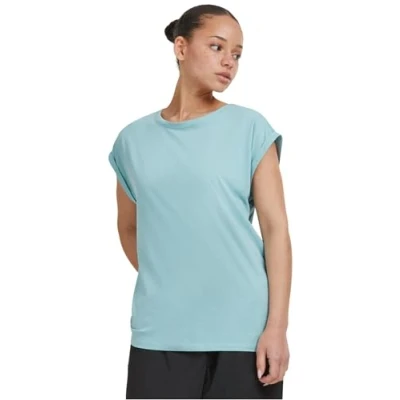 Afbeelding van Urban Classics Extended Shoulder Tshirt basic, Dames, Maat: 4XL, Bluemint