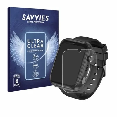 Afbeelding van Savvies (6 Stuks) Schermbeschermer voor Okyuk 4G Kids Smartwatch Screen Protector Ultra Transparant