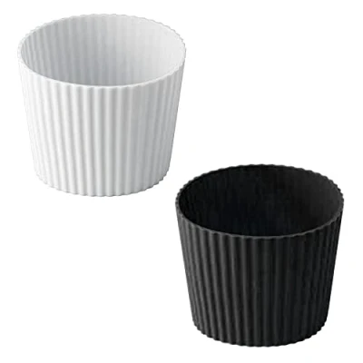Afbeelding van 2 Stks Antislip Koffie Cup Mouw Siliconen Fles Mouwbestendig Herbruikbare Glazen Mok Sleeve Protector Cover