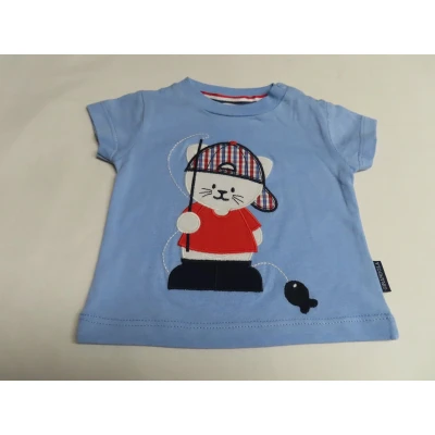 Afbeelding van T shirt Korte mouwen Bleek blauw 1 maand 56