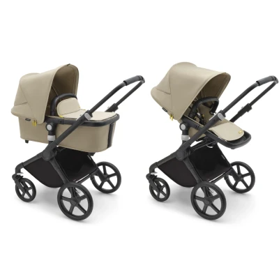 Afbeelding van Bugaboo Fox Cub Kinderwagen Compleet Black Desert Beige
