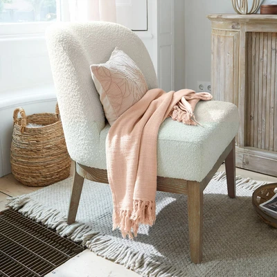 Afbeelding van LOBERON Plaid Elivara roze