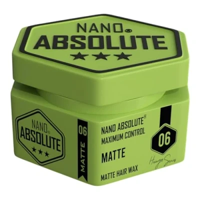 Afbeelding van Nano Absolute Matte Hair wax 140 ml haarwax Haarstyling haargel gel heren barbershop Styling (140 ml, 06 mat)