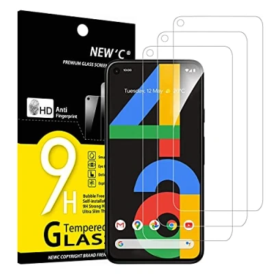 Afbeelding van NEW&#039;C 3 Stuks, Screen Protector voor Google pixel 4a 4G, Gehard Glass Schermbeschermer Film 0.33 mm ultra transparant, resistent