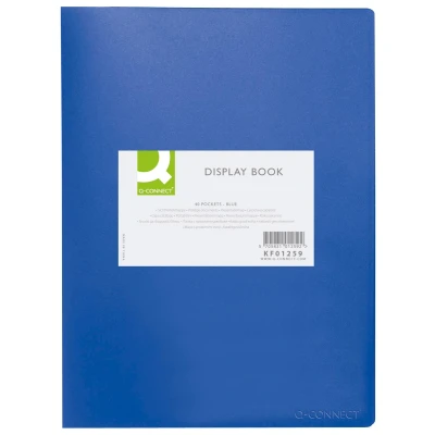 Afbeelding van Q connect Showalbum A4 40 Tassen Blauw