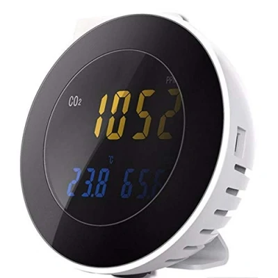 Afbeelding van Seben HT 501 CO2 meter met alarm, kooldioxide dedetector, temperatuur &amp; vochtigheidsweergave, meetbereik 0 tot 9999 ppm