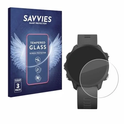 Afbeelding van Savvies Tempered Glass Screen Protector voor Garmin Forerunner 245 Music (3 Stuks) 9H Gehard Glas Scherm Beschermer
