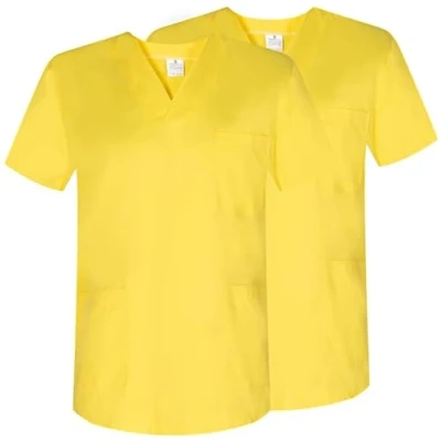 Afbeelding van MISEMIYA Verpakking van 2 stuks, uniseks kiel gezondheidsuniformen medisch uniform Ref.817 x S, Geel, S