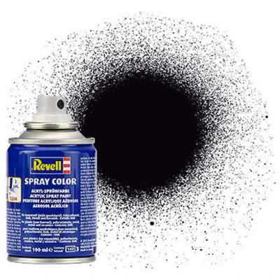 Afbeelding van Spuitbus Zwart Mat Revell Spuitverf Op Acrylbasis