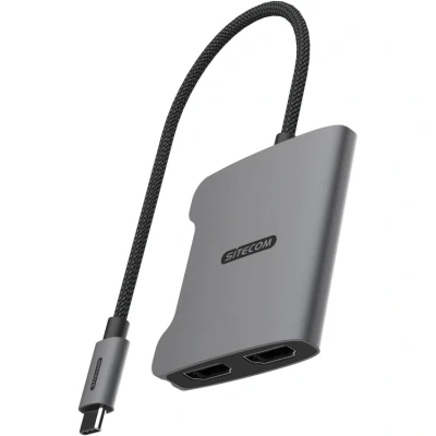 Afbeelding van Sitecom USB C naar Dual HDMI Adapter